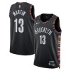 Brooklyn Nets Tyrese Martin Nike 2025-26 City Edition Musta Miesten Pelipaidat Swingman